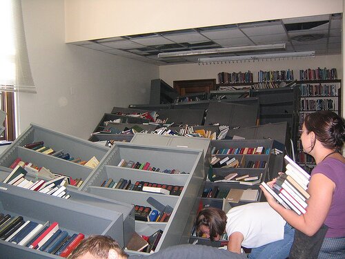 Photo: problem in the library