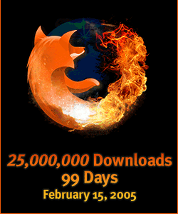 25,000,000 Million FireFox Downloads