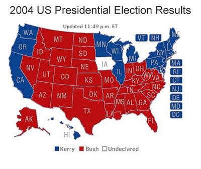  2004 Election Map